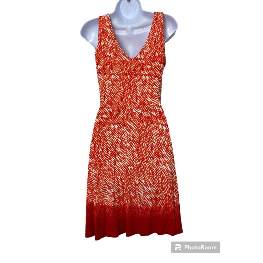 Athleta Starfish Reef Print Dress Size Small Fit & Flare Stretch Beach Cruise - Picture 7 of 7